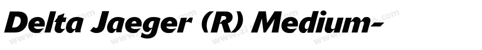 Delta Jaeger (R) Medium字体转换